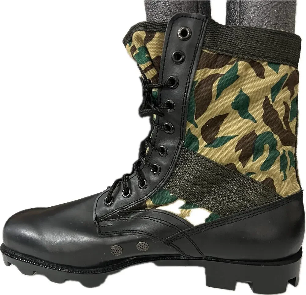 Vintage KOREA MADE US Military Vietnam Jungle Combat Boots Size 15R UNUSED